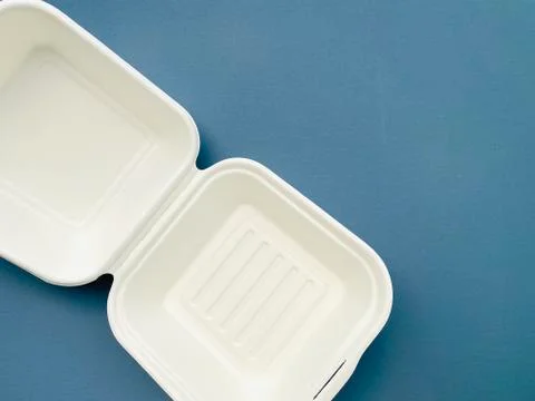 Foam burger box Stock Photos