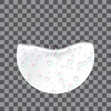 Foam effect icon, realistic style Stock Illustration