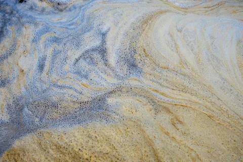 Foam formation structure background image Usedom Island Germany Europe Stock Photos