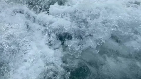 Foam is formed from breaking waves. Video stock 236693184