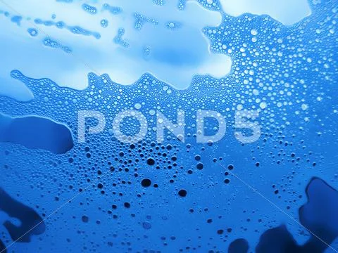 Foam on the glass Stock Photos