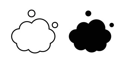 Foam icon Illustration designs pack for Web Stock Illustration