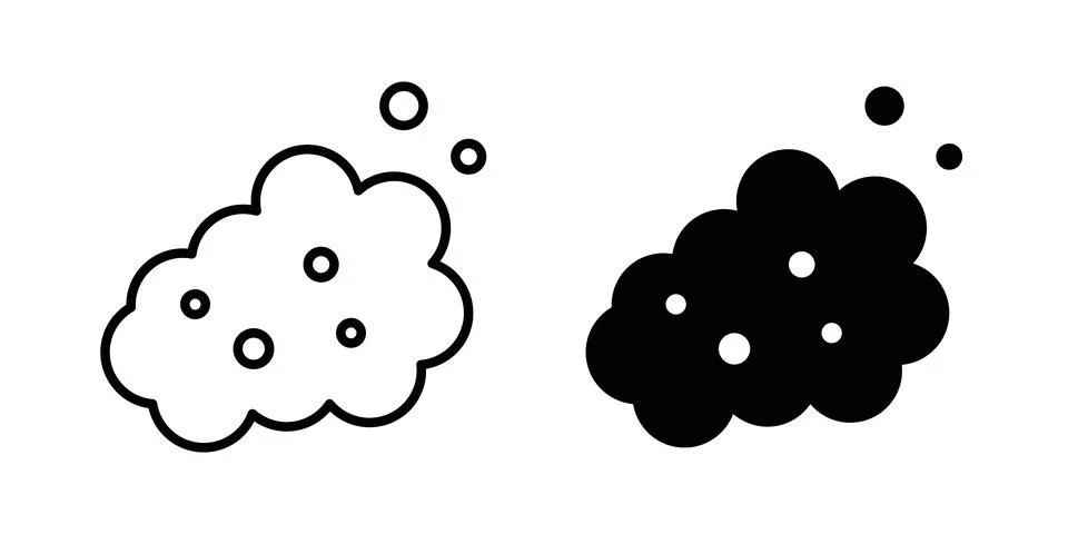 Foam icon vector, symbol, logo illustrations Stock Illustration