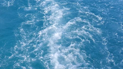 Foam From the Motor on the Water Stock Footage 130303533