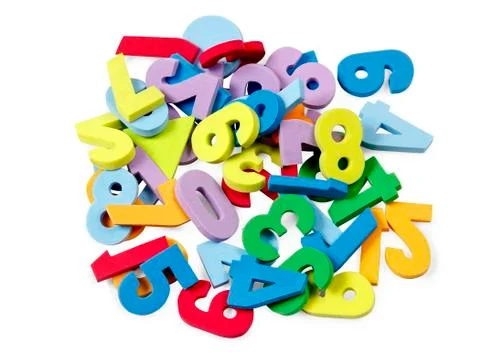 Foam numbers Stock Photos
