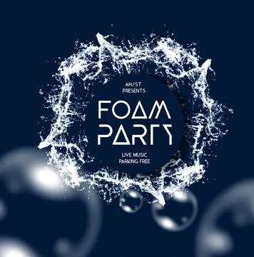Foam party splash vector background Foam party splash vector background wi... Fotos de archivo