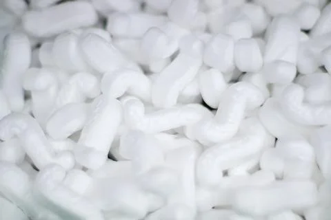 Foam peanuts for packing Stockfoto's