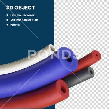 Foam Pipe PNG: Versatile Insulation Solution Plantilla PSD