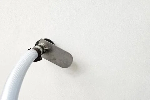 Foam Pipe to Prevent Termites on Wall. Stock Photos