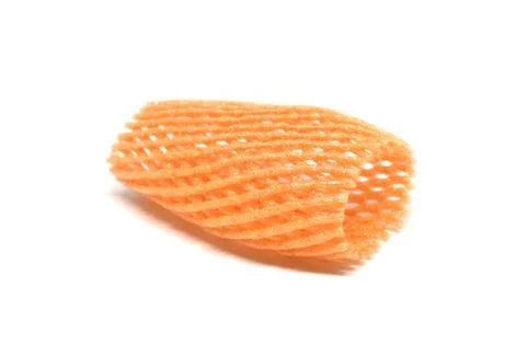 Foam protection net fruit isolated on white background Stock Photos