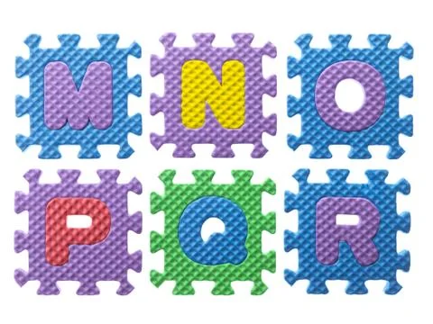 Foam puzzle mat Stock Photos