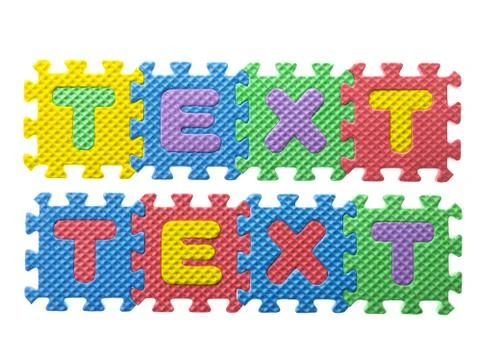 Foam puzzle Stock Photos
