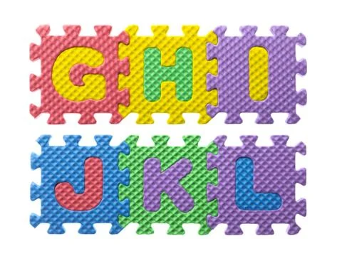 Foam puzzle Stock Photos