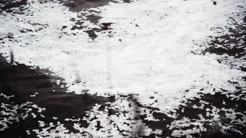 Foam on the river cloudy weather Stock-Footage 168816521