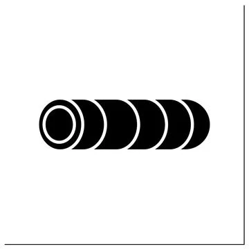 Foam roller color icon Stock Illustration