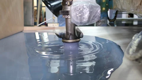 Foam rubber production, sponge production, foam production. Stock Footage 151744751