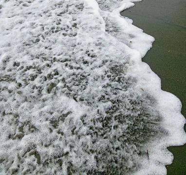 Foam from the sea wave Foto stock