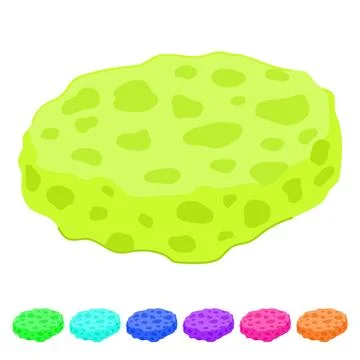 Foam sponge hygiene vector cartoon graphic Stock Illustration