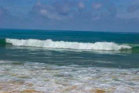 The foam of the surf Foto stock