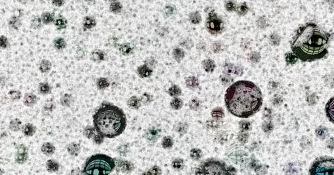 Foam texture on a gray background. White soapy foam. Bubble Shampoo Stock Illustration