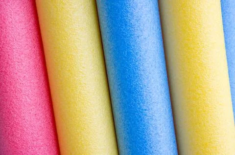 Foam tubes Foto stock