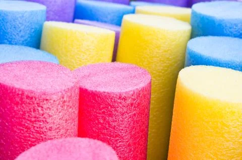 Foam tubes Stock Photos