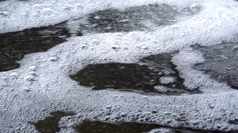 Foam Water Background Stock Footage 93161257