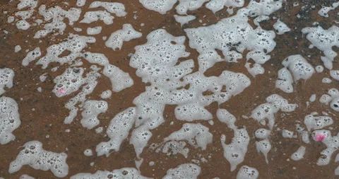 Foam in a water Stock Footage 288120033