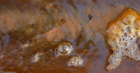 Foam in a water Stockbeeldmateriaal 335680973