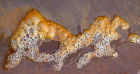 Foam in a water Stock Footage 335680980