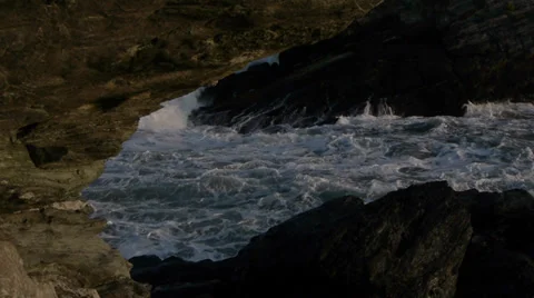 Foam of the waves Stock Footage 35871386