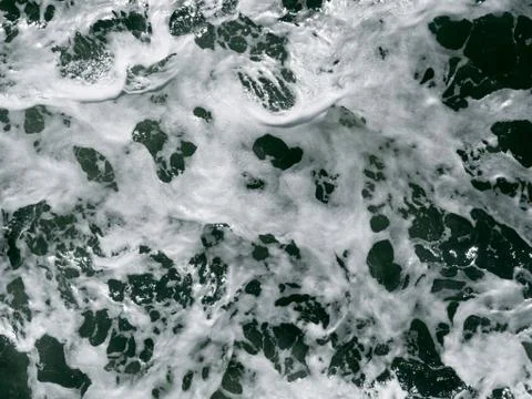 Foam of waves. Photos