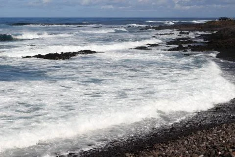 Foam of the waves Foto stock