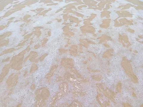 Foam from the waves is very unique Stock Photos