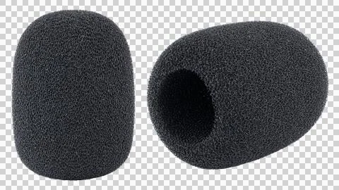 Foam windscreen or windshield for microphone not a deadcat. Stock Photos
