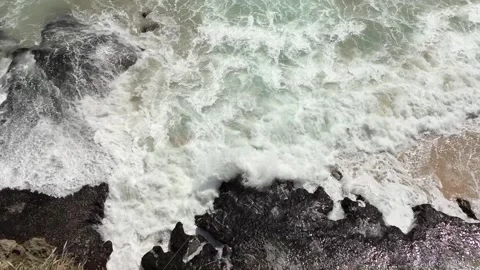 Foaming waves Stock Footage 221421583