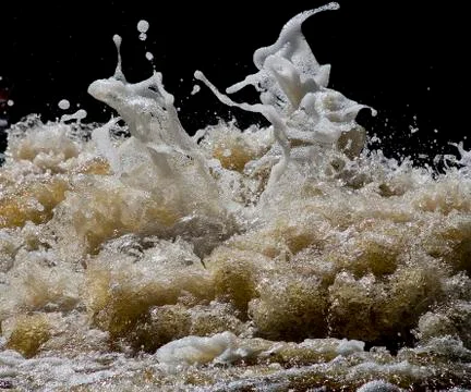 Foaming waves Stock Photos