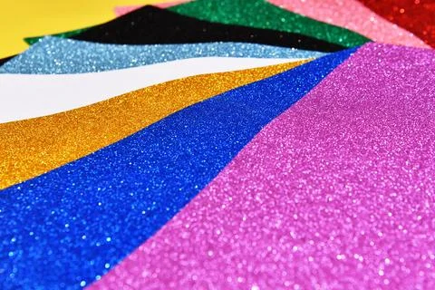 Foamiran glitter Foto stock