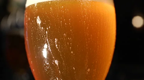 Foamy Beer Tilt Up Stock Footage 41068166