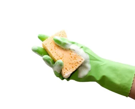 Foamy cleaning sponge Stock Photos