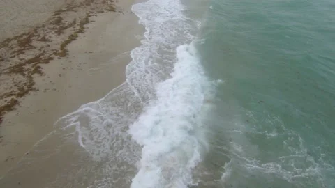 Foamy Frothy Waves Shoreline Stock Footage 200798136