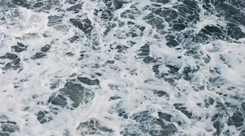 Foamy sea waves Stock Footage 68673353