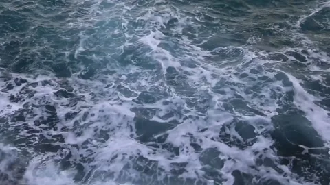 Foamy sea waves Stock Footage 153998472