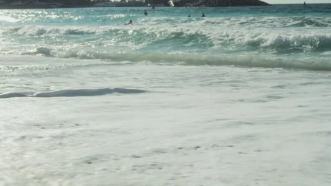 Foamy sea waves Stock Footage 299815700