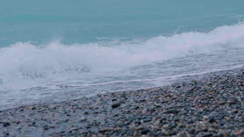 Foamy sea waves, rough sea, Stock Footage 239228485