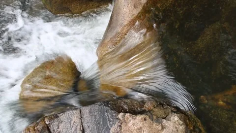 Foamy Stream Cascade. Stock Footage 312070741