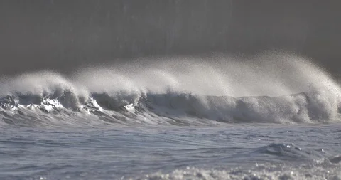 Foamy water crests Stock Footage 127402228