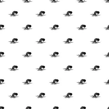 Foamy wave pattern Stock Illustration