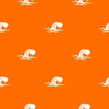 Foamy wave pattern seamless Stock Illustration