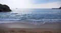 Foamy Waves Hit Sandy Beach. Thailand. Koh Samui. Gulf of Siam. HD Footage